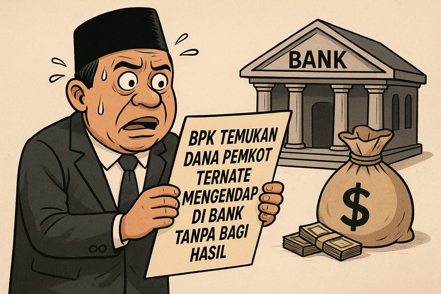 Pemkot Ternate Rugi Miliaran, 156 Rekening Daerah Tak Dapat Bunga dan Jasa Giro