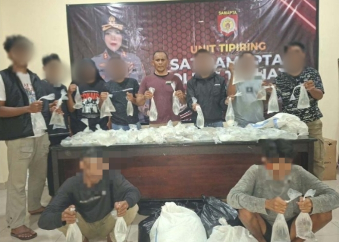 Razia Miras di Jati, Dua Pemuda Diamankan Sat Samapta Polres Ternate