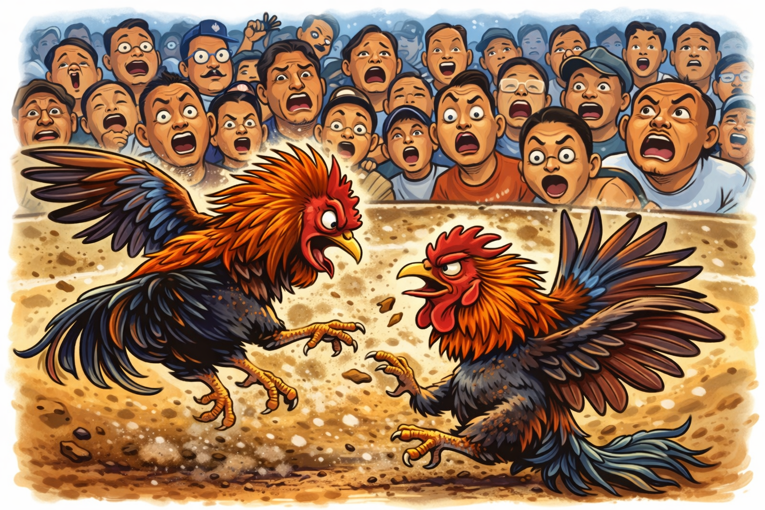 Praktik Judi Sabung Ayam Menggila di Halsel, BARAH Desak Polisi Bertindak Tegas