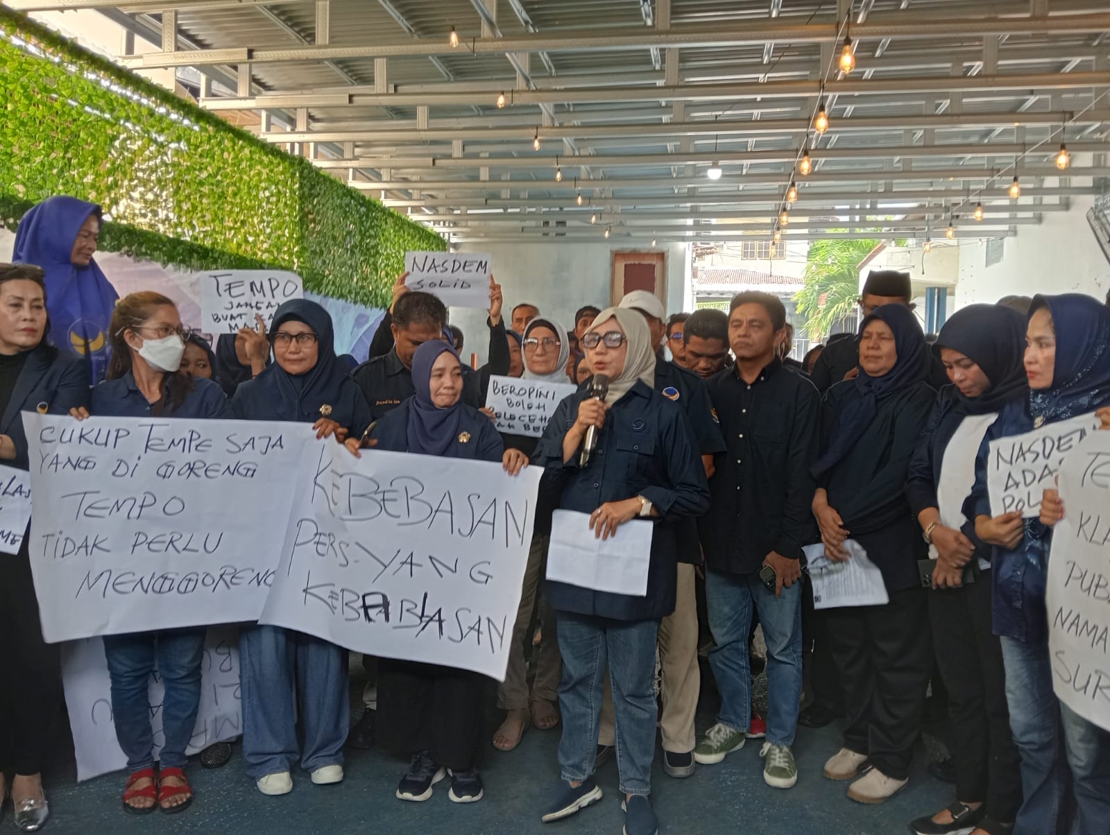 Kader NasDem Maluku Utara Gelar Aksi Damai, Protes Karikatur Majalah Tempo