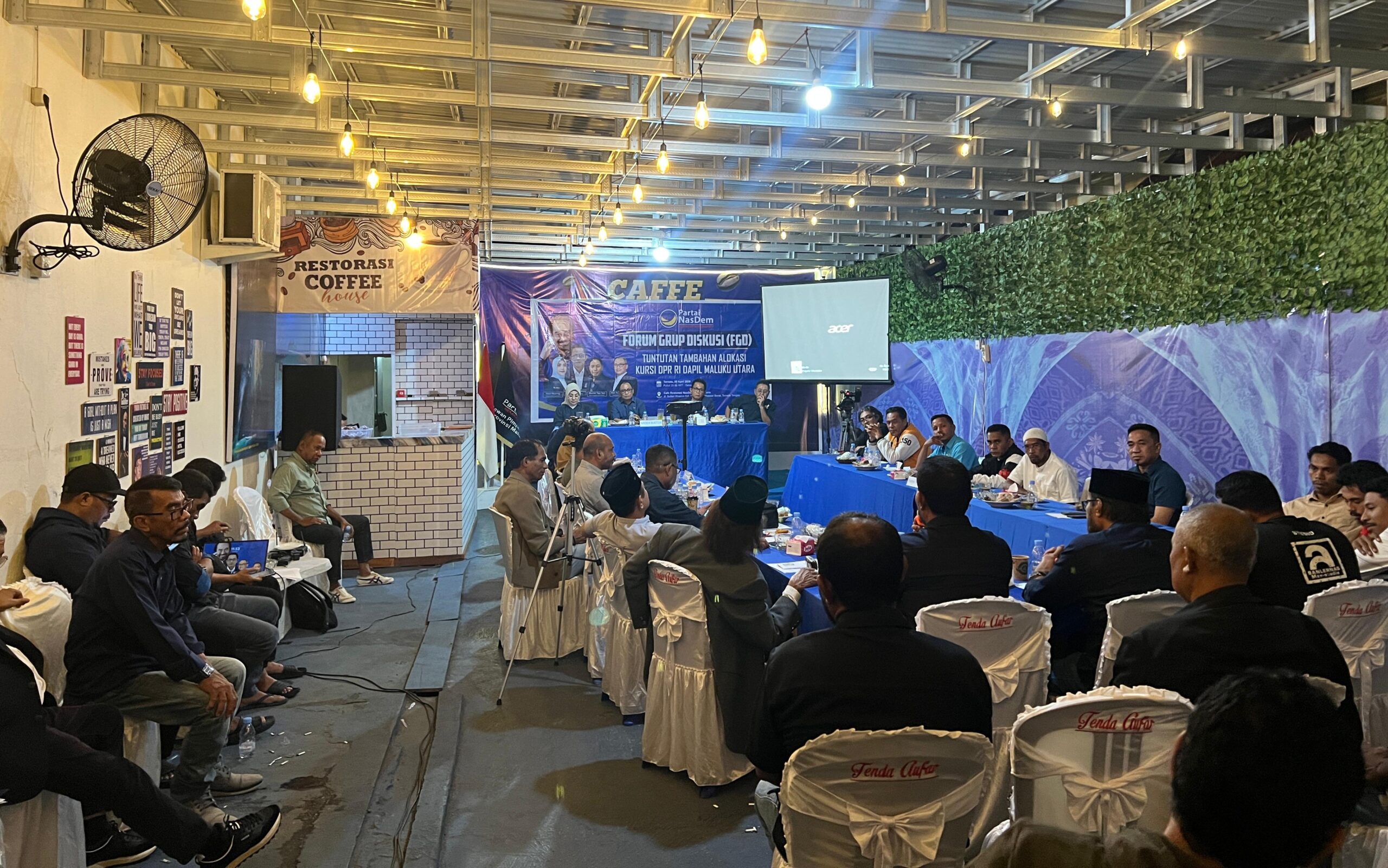 Gelar FGD, DPW NasDem Malut Dorong Penambahan Kursi DPR RI dari 3 Jadi 4