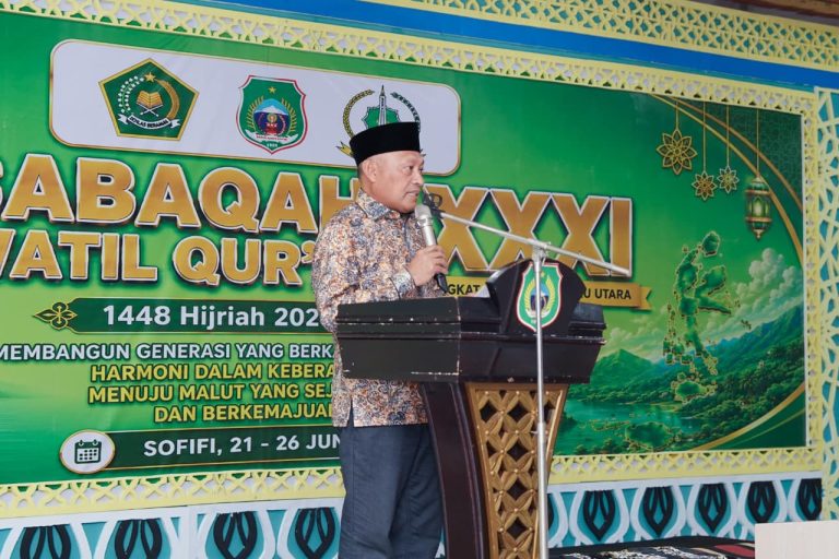 Wagub Sarbin Sehe Buka MTQ XXXI, Dorong Pembentukan Generasi Berkarakter Qurani